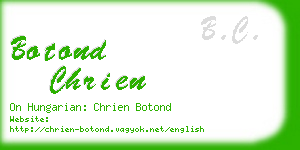 botond chrien business card